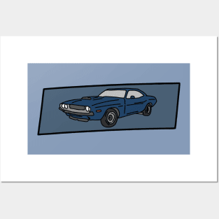 old muscle car Posters and Art